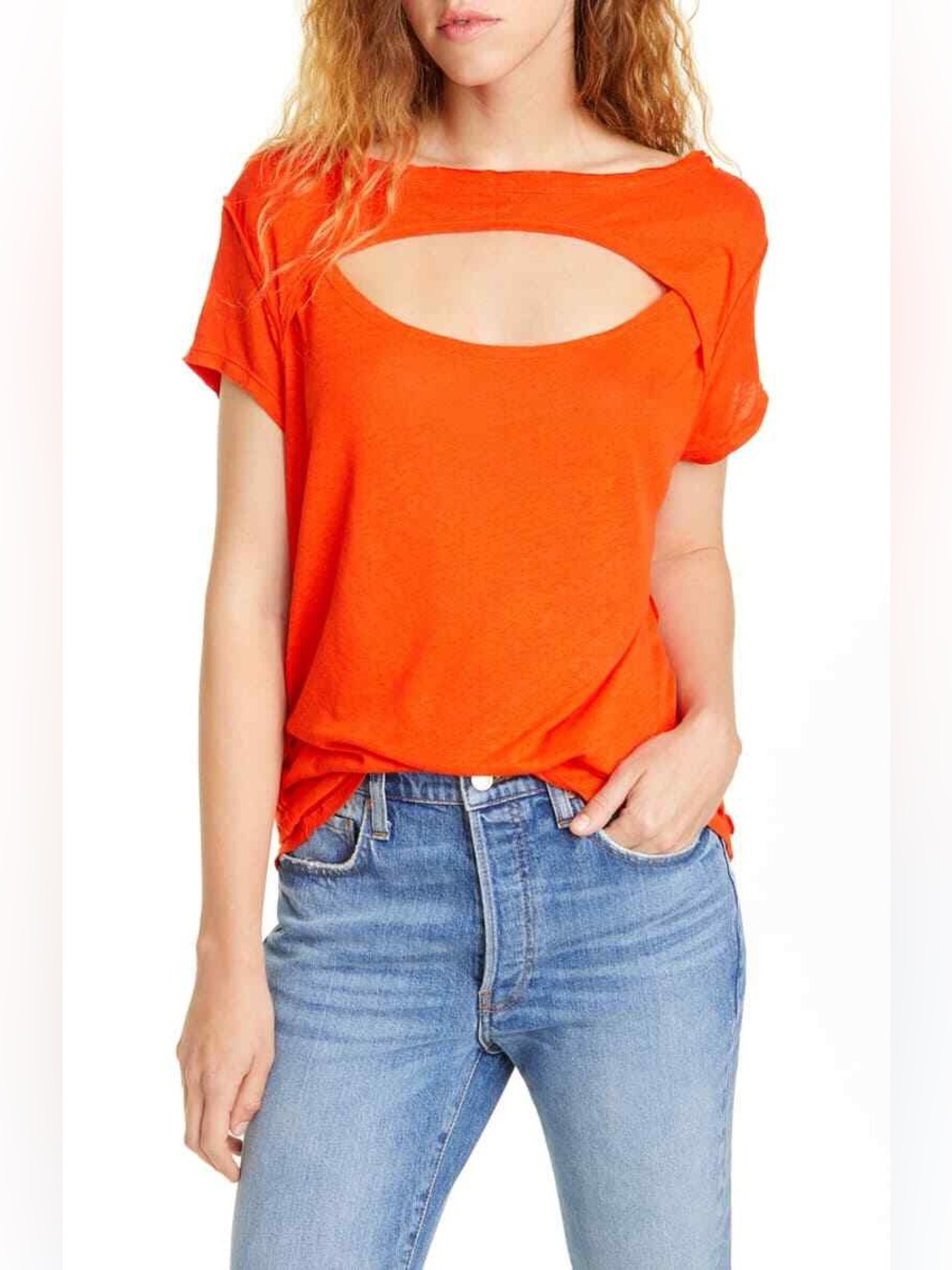 Free People June Cutout Tee